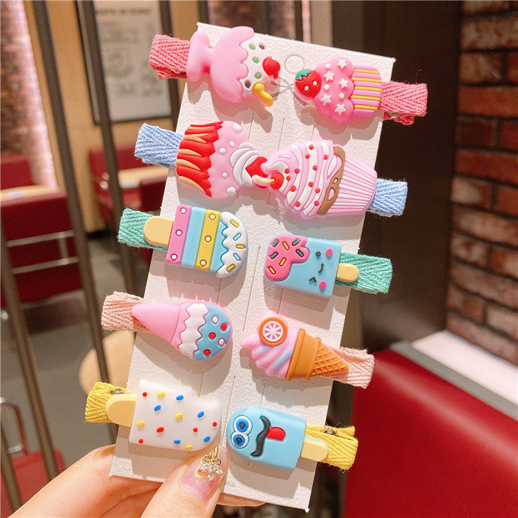 Juego de pinzas para el cabello de acrílico para niños al por mayor